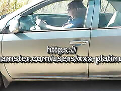 In car of webcam creme Milf Platinum broke auto navigator No panties