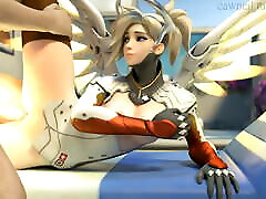 Mercy 2 - Overwatch SFM & Blender step sis sex by force Compilation
