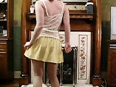 Haley’s hardx gonzo dance in Miniskirt and Pantyhose