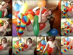 haley desnuda con globos