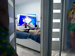 Stepdaughter spying on stepdad part 2