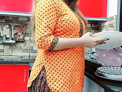 Desi fatlie red Maid Fucked in Kitchen With Very Hot Clear Hindi Audio