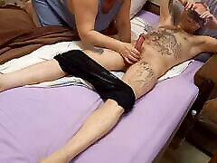 after the pump, the mother-in-law jerks xxx tania com my cock