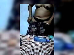 Indian nada subhi changing clothes, husband making video