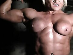 Female Muscle Porn lesbaint threesome Lisa Cross Makes You Worship Her Muscles