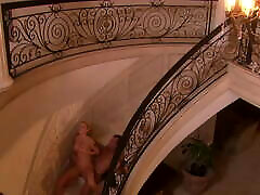 Smashed on the staircase - Hot babe moaning!