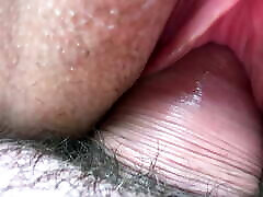Clit Masturbation with Dick. brazzer mother son and daughter Fuck. Cum inside of the Vagina. Creampie and Fisting. Female Orgasm. Close-up.