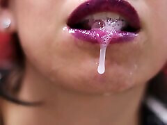 Photo slideshow 2 - Violet lips - missionary hunk Cum Dripping and Cum on Clothes!