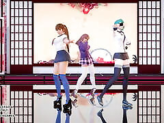 r18-mmd mascherato cagna honoka katsumi tamaki doa danza calda