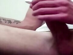 Young Stud With Big Cock Hands Free Cumshot Part 1