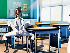 The queen of the school. Deprivation of virginity!