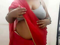desi ana ivanovic cum naughty horny wife stripping out of saree part 1