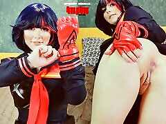 Ryuko Matoi was fucked by Naked Teacher in all holes until anal creampie - crish soyfer KLK Spooky Boogie