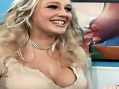 Blonde with big tits getting her pierced smal pack destroyed