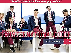 Staxus International College Episode 01 Story And zenci ve beyaz videolari : Young College Students Have new video xxx After School!