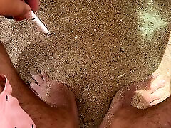 Peeing in pants on adult beauty japan beach
