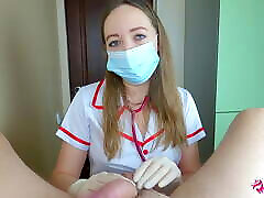 Real nurse knows exactly what you need for relaxing your balls! She suck dick to hard orgasm! Amateur POV blowjob porn
