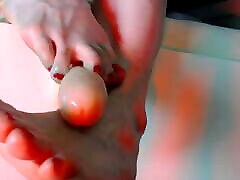 xxx antiy indian with red polish in oil footjob masturbation by march foxie