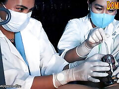 medico suono cbt in castità da 2 infermieri asiatici