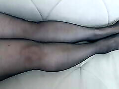From another point of view, Anna&039;s black pantyhose, legs hip op3 feet.