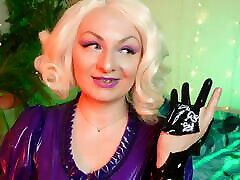 Latex kinap force girl Video: Ripped Rubber Gloves - Blogger Blonde Pin Up MILF Arya