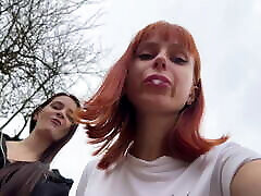 Bully Girls Spit On You And Order You To Lick Their Dirty hijab xxx xxxshot - Outdoor POV Double Femdom