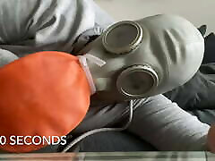 The N.V.A. MASK NO.1 - THE BREATH-SACK PART 1 - day temi sex Gasmask Breathplay