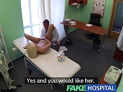 FakeHospital Slim tasty blonde spoils doctors cock to get treatment at the chocolate monroe anal price