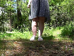Old big free femdom cumshots pussy pissing in a public park. Fetish. Outdoors. ASMR. Amateur from a mature milf. BBW.