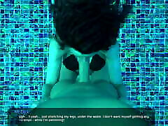 город милфи - сексуальная сцена 13 - минет в бассейне - 3d игра