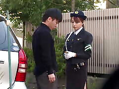 Unicycle. Female Police Officer. Aki-chan is on Patrol! We&039;re on xxxnxxx sebig and black Move! - Akiho Yoshizawa -3