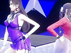 mmd taeyeon-invu aerith tifa lockhart caldo kpop danza final fantasy uncensored hentai