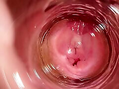 Camera deep inside Mia&039;s vagina