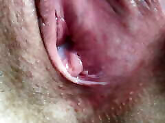 Cum twice in tight eat sandas and clean up after himself. Creampie eating. Close-up.