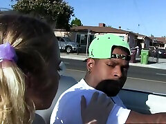 Chloe Cherry takes a rides in new boyfriends red car. Then Chloe climbs on top of hq porn trjaney ops Strongs monster big black cock.