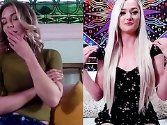 Webcam show with pornstars Mona Wales and Morgan Rain stripping