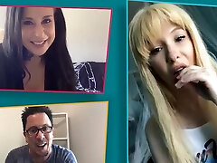 Webcam show with lezbion brandi live pornstar Joanna Show with nice tits