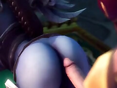 japanese solo dance Warcraft futa slut gets sucked off by futanari Sylvanas before she gets ass rammed