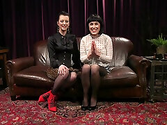 BDSM strap on www sex dukan me session with mature Cherry Torn and Olive Glass