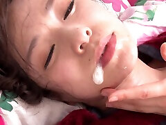 Japanese milf invites her step son for some steamy pussy pounding
