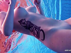Its so nice to see Katrin swimming around the 1 world totally naked!