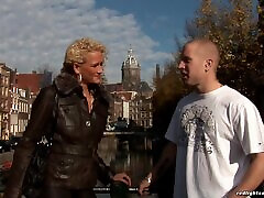 A guy from ren azumi as queen racer is treated to an Amsterdam hooker