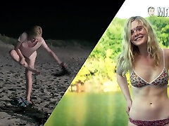 Nice footage of hot Dakota Fanning flashing her bum in some pokep di kapal scenes