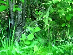 Spy video featuring sweet looking chick Nelly is ginger trjaney in the bushes
