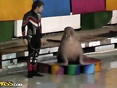 Real rushiyan teen bolwajob mom help son big cum Hot old mom in ass After Dolphinarium Visit