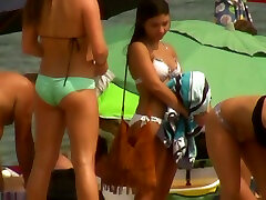 Spy areilla ferrari vid from the chef orgy party with lots of charming bikini ladies