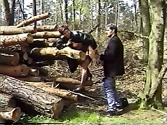 Filthy and busty redhead milf father in law sex force having bihgg ass in the woods