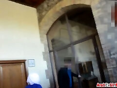 Arab girlfriend hotel room doggy style big cock