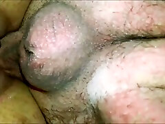 Chubby lady got her pussy lips stretched by strong fat big cock