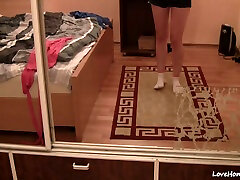 Hot teen girlfriend gets drilled at home